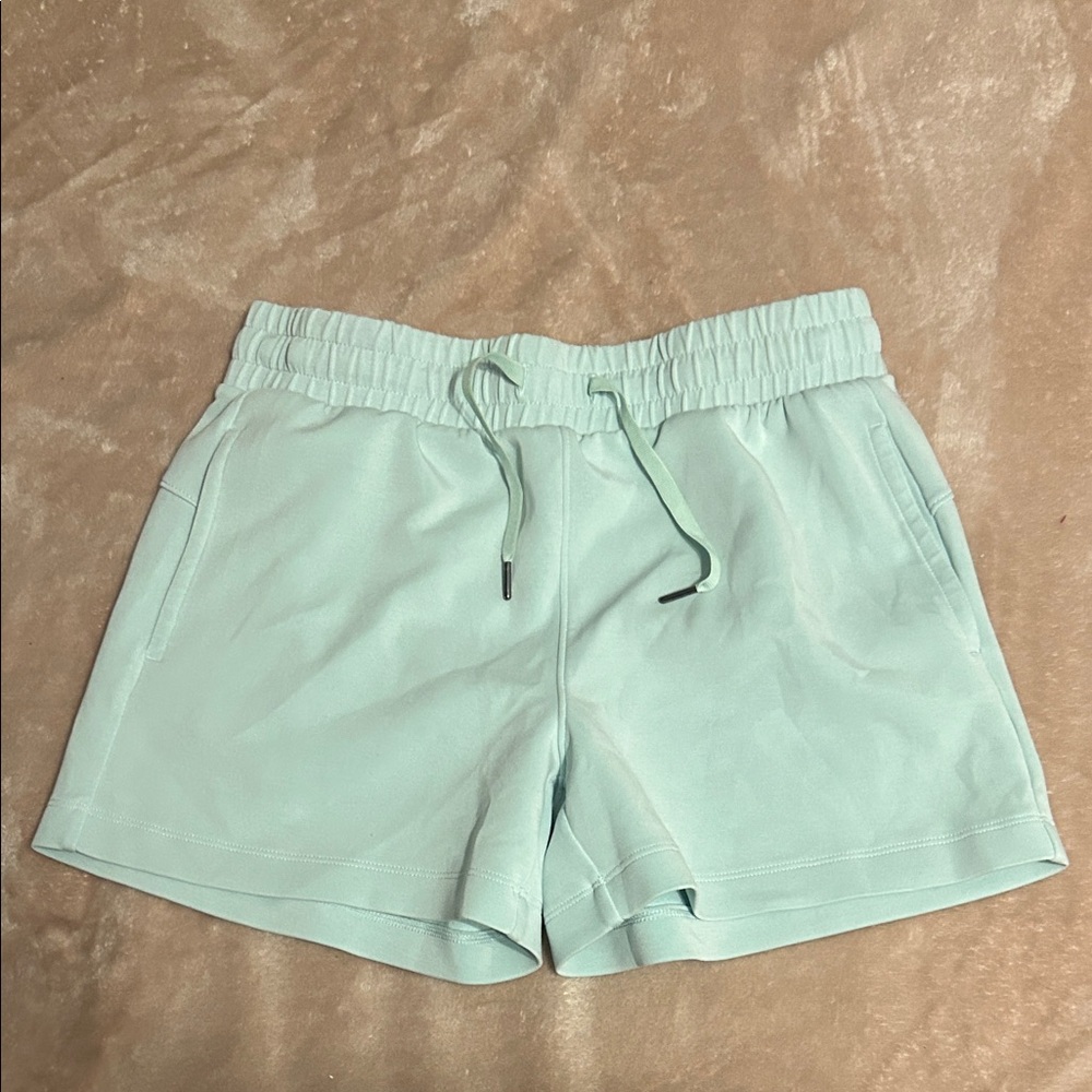 Light Blue Drawstring Shorts